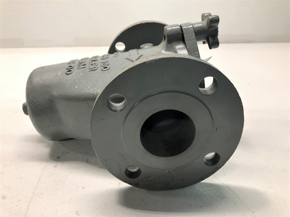 Mueller 21/2" 150 WCB Simplex Basket Strainer, 2.5125F15001